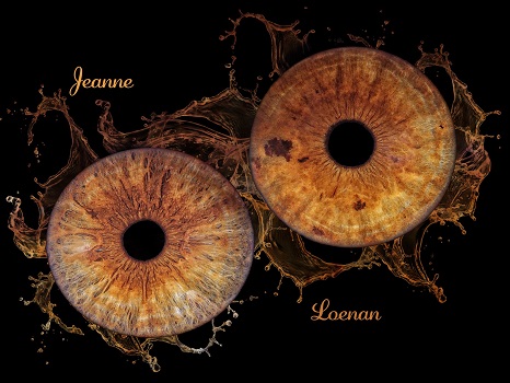 Création artistique iris couple